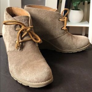 Sperry Topsider Wedge Booties